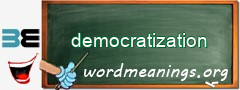 WordMeaning blackboard for democratization